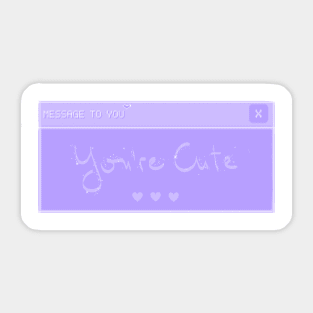 Cute quote Sticker